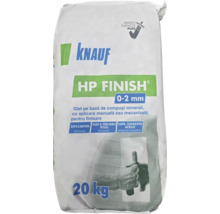 Glet de finisaj Knauf HP Finish pe bază de ipsos, 0 până la 2 milimetri, sac de 20 kilograme.