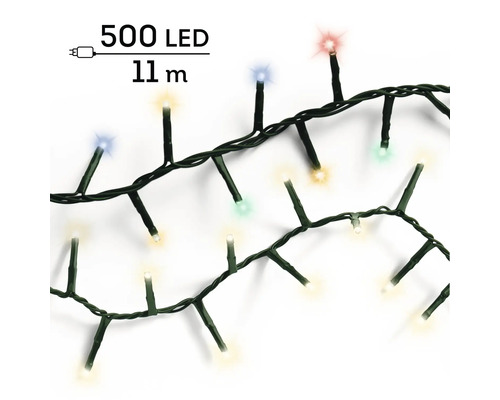 Instalație cu 500 de LED-uri colorate și o lungime de 11 metri.