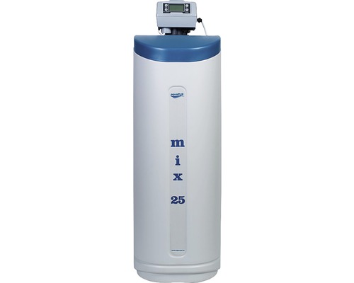 Stație tratare apă aquaPUR Mix 25 Cab Q=1,2 mc/h sare 62 kg (cu by-pass)