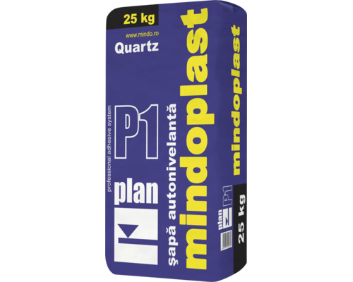 Șapă autonivelantă Mindoplast Quartz P1 Plan, sac de 25 kilograme.
