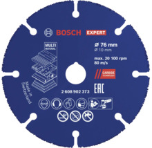 Disc de tăiere Bosch Expert Multi Material cu diametrul de 76 milimetri și alezaj de 10 milimetri pentru scule multifuncționale