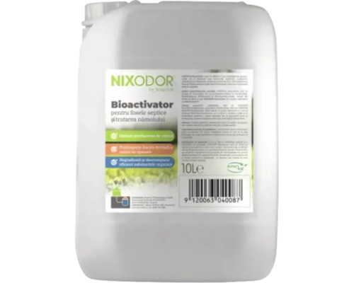 Bioactivator Nixodor pentru fose septice și tratarea nămolului în bidon de 10 litri.