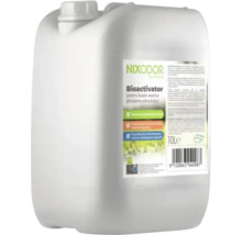 Bioactivator Nixodor pentru fose septice și tratarea nămolului, bidon alb din plastic de 10 litri.