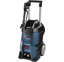 Curățător cu înaltă presiune Bosch Professional GHP 5-55 cu roți, mâner telescopic și lance de pulverizare.