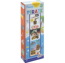 Puzzle cu pirați pentru copii de la 3 ani cu 24 piese și motive de nave de pirați și comori