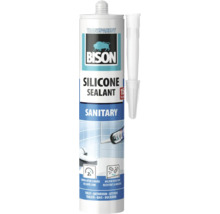 Silicon sanitar Bison transparent, cartuș cu duză, rezistent la mucegai, utilizabil după 2 ore pentru baie și bucătărie.