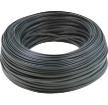 Colac de cablu negru pentru instalații electrice.