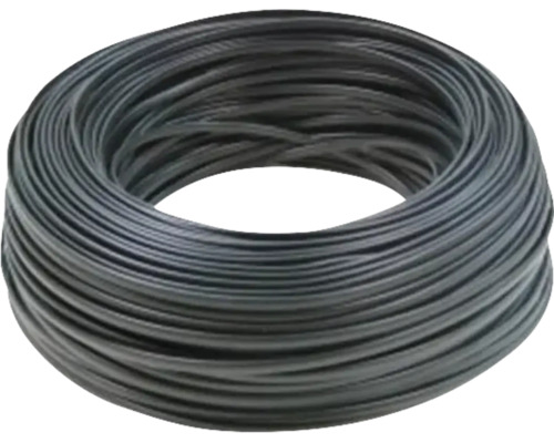 Colac de cablu negru pentru instalații electrice.