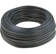 Rolă de cablu negru pentru instalații electrice.