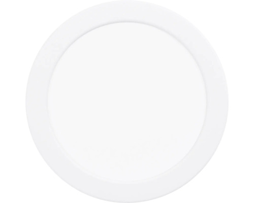 Panou LED rotund și plat pentru plafon sau spot încorporabil de culoare albă.