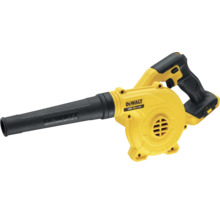 Suflantă de frunze cu acumulator DeWalt 18 Volt XR Li-Ion cu tub lung de suflare și mâner ergonomic.