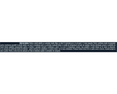 Ghid de hrănire pentru pisici în limba română cu instrucțiuni despre porționare, depozitare și siguranță.