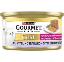 Purina Gourmet Gold hrană pentru pui de pisică pateu cu vițel