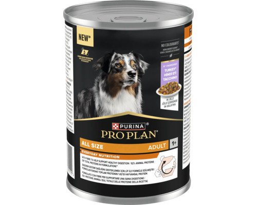 Hrană pentru câini Purina Pro Plan All Size Adult Everyday Nutrition, curcan în jeleu.