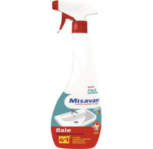 Detergent pentru baie Misavan 750 mililitri spray pentru ceramică, plastic și sticlă.