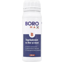 Îngrășământ lichid Boro Max cu bor și azot 100 mililitri, corector de carențe de bor pentru fructe, legume și plante oleaginoase.