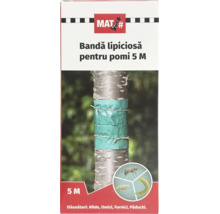 Bandă lipicioasă pentru pomi MAT 5 metri pentru combaterea furnicilor, omizilor și păduchilor. MAT Logo.