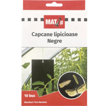 MAT Logo, Capcane lipicioase negre pentru combaterea dăunătorului Tuta Absoluta, 10 bucăți.