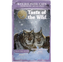Taste of the Wild hrană umedă pentru pisici sterilizate, rețetă fără cereale, pateu, plic de 85 grame