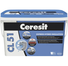 Hidroizolație flexibilă Ceresit CL 51 Express, monocomponentă, în găleată din plastic. Henkel Logo.