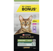 Hrană uscată Purina Pro Plan Sterilised Adult Renal Plus pentru pisici de peste un an, curcan, 12 kilograme cu sigiliu de prospețime.
