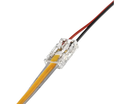 Conector transparent pentru bandă LED cu cabluri de conectare pentru benzi LED monocolore