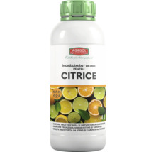 Îngrășământ lichid pentru citrice Agrisol, flacon de 1 litru, raport nutrienți 2-3-2, cu oxid de magneziu.