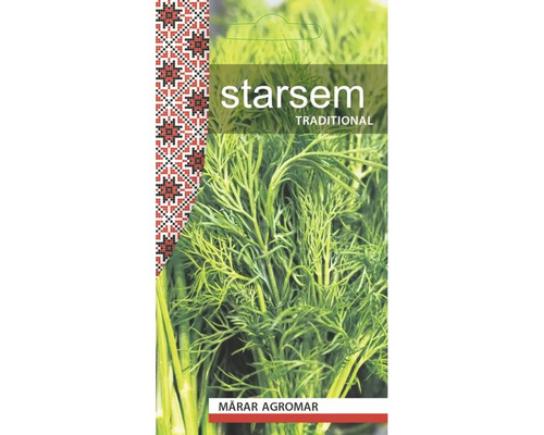 Plic de semințe de mărar Agromar de la Starsem Traditional cu imaginea mărarului proaspăt.