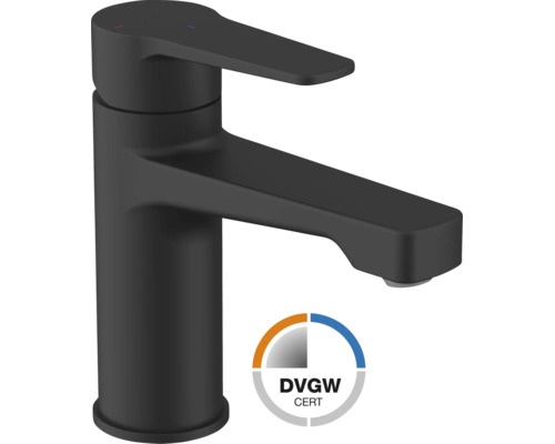 Baterie monocomandă pentru lavoar în negru mat cu certificare DVGW.