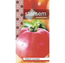 Plic cu semințe de tomate Lillagro de la Starsem Traditional, cu imaginea unei tomate.