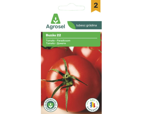 Plic de semințe pentru tomate Agrosel Buzău 22 cu sigilii pentru protecția germinației și soi românesc.