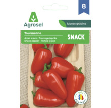 Plic cu semințe Agrosel pentru ardei snack roșii din soiul Tourmaline.