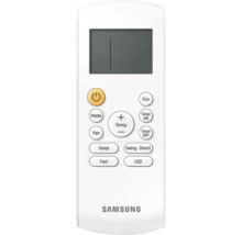 Telecomandă Samsung pentru aparate de aer condiționat cu ecran și logo Samsung.