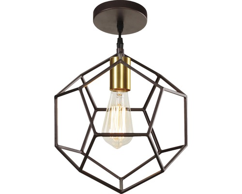 Lumină de tavan cu abajur geometric și bec