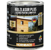 Hornbach lazură pentru lemn Plus, 750 mililitri pentru circa 11 metri pătrați, 7 ani protecție, hidrofugă, rezistentă la UV, Made in Germany.