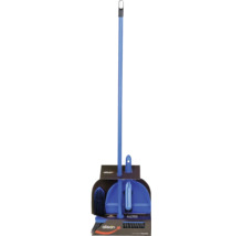 Set de curățenie Alisan Easy Clean albastru format din mătură, făraș și perie din plastic.