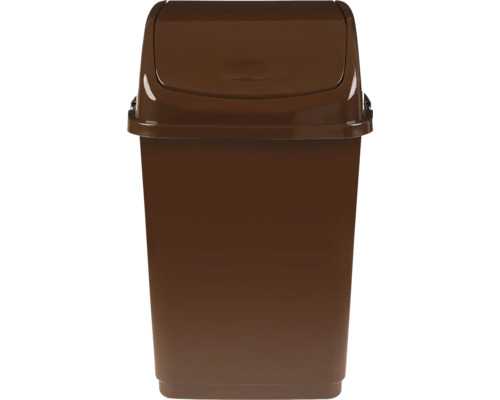 Coș de gunoi din plastic cu capac batant.