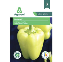 Semințe de ardei gras Daciana F1 Agrosel, soi românesc cu protecție la germinare.