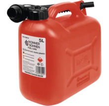 Canistră pentru combustibil Könner und Söhnen din plastic antistatic, capacitate 5 litri, inclusiv cioc de turnare.
