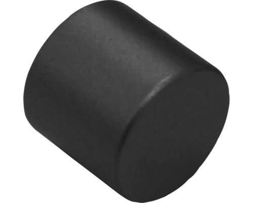 Dop cilindric din plastic de culoare neagră.