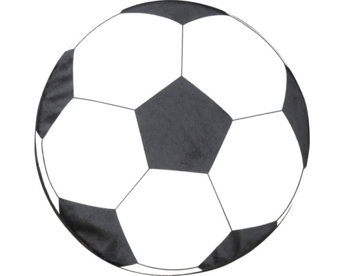Minge de fotbal clasică cu un model caracteristic de pentagoane și hexagoane.