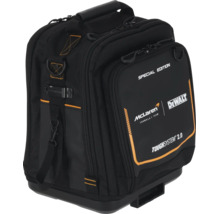 Geantă de scule DeWalt McLaren ediție specială ToughSystem 2.0 din textil cu bază din plastic, mâner și curea de umăr.