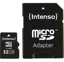 Card de memorie Intenso Micro SDHC 32 Gigaocteți clasa 10 cu adaptor SD