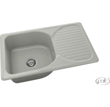 Chiuvetă încorporabilă cu picurător FAT din material compozit. FAT Logo.