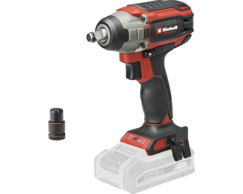 Mașină de înșurubat cu impact cu acumulator Einhell Professional cu motor fără perii, clemă pentru curea și adaptor pentru biți, sistem 18 Volt Power X-Change.