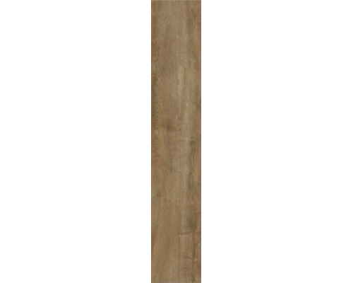 Pardoseală laminată cu aspect de stejar și structură de lemn palpabilă.