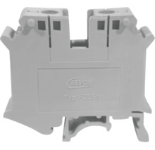 Clemă de șir gri Elvon tip FJ35N din plastic pentru instalații electrice.