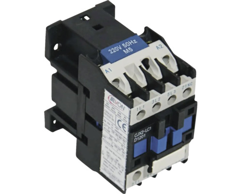 Contactor Elvon CJX2-LC1 D1201, 220 Volt 50 Hertz, element de comutare pentru tablouri electrice.