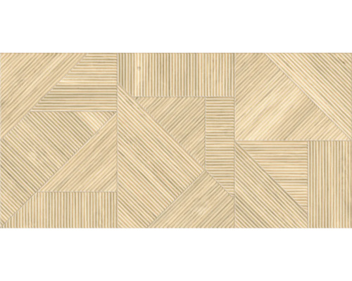 Placă ceramică cu model geometric din linii paralele în diferite direcții.
