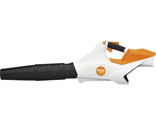 Suflantă pentru frunze cu acumulator Stihl BGA 56 cu tub de suflare negru și mâner ergonomic.